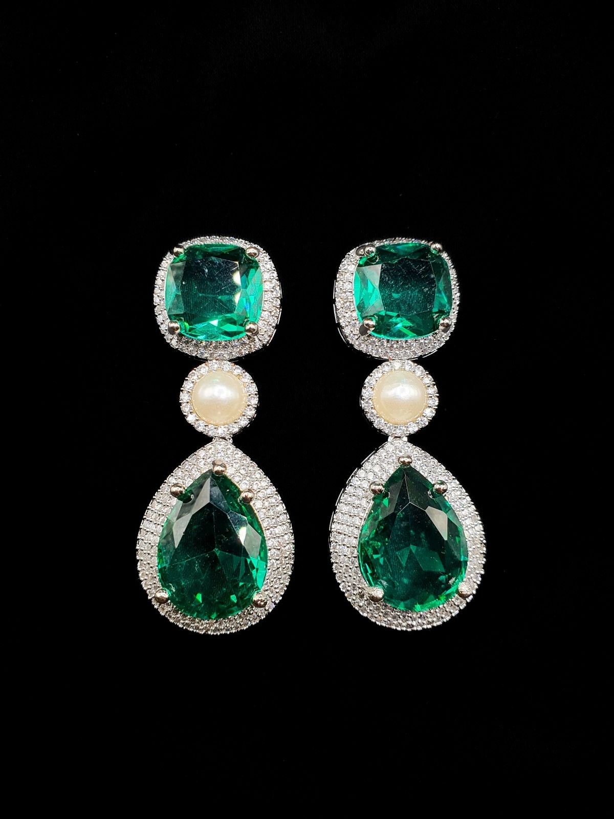 EAR-DG-04-SEAGREEN Statement Glamour - Image 1